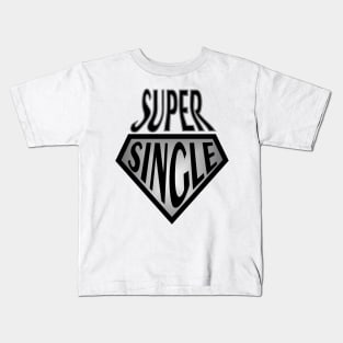 1980s Funny Humor Sarcastic Comic Super Hero Super Single Kids T-Shirt